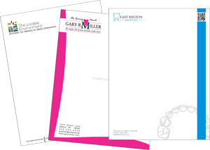 Custom Full Color Letterhead Printing Embossing, Debossing, Foil