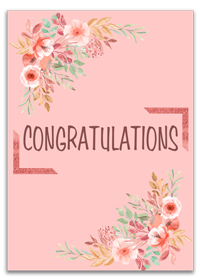Personalized Congratulation Cards Printing