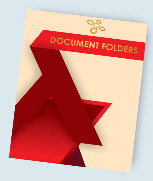 Foil Stamping on Document Folders