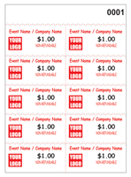 Custom Perforated Event Ticket Sheets