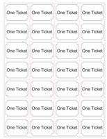 Designign & Printing Services of Custom Perforated Ticket Sheets Template