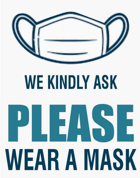 Please Wear Face Mask Signs & Stickers | Personalized COVID-19 Window ...