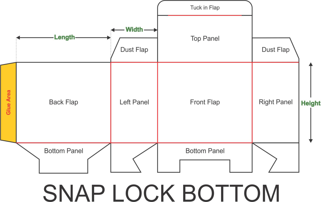 Custom Snap Lock Bottom Box Printing Company
