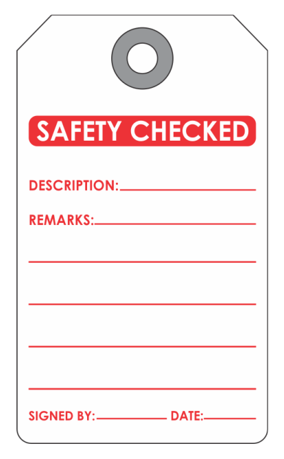Fully Customized Safety Checked Tags