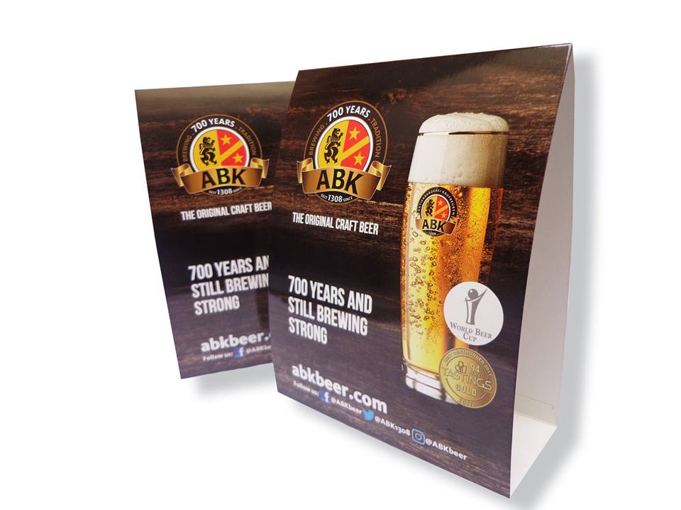 Table Tents Designing & Printing Services