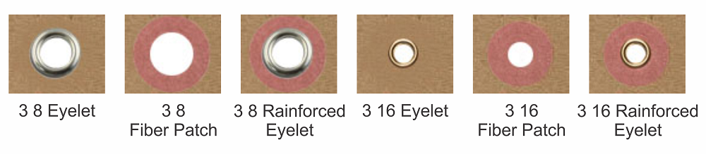 Different Sizes of Tgs Eyelets